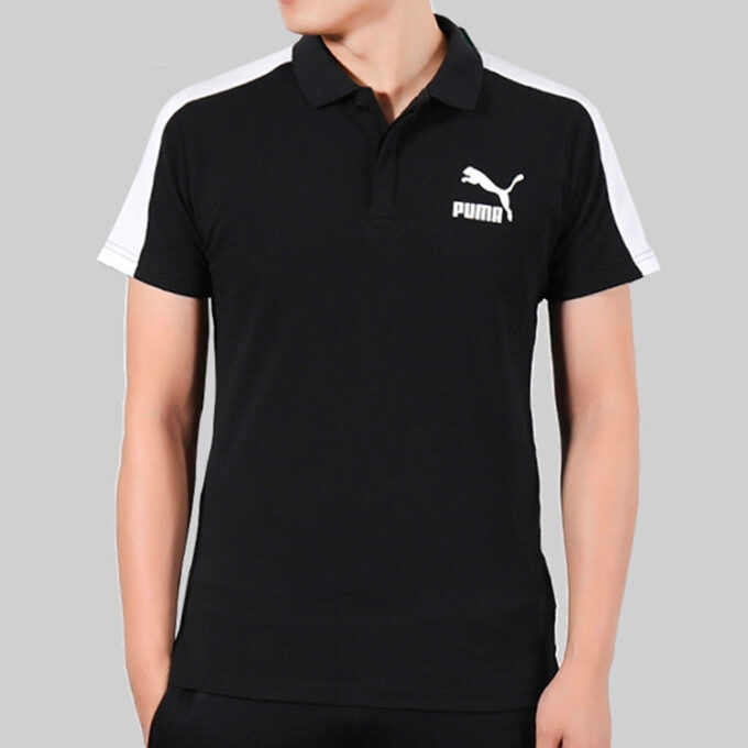 Iconic T7 Polo Shirt “Black White”
