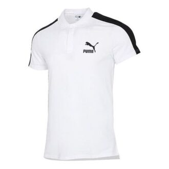 Iconic T7 Polo Shirt “White Black”
