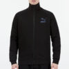 Iconic T7 Retro logo Sports Stand Collar Jacket Black