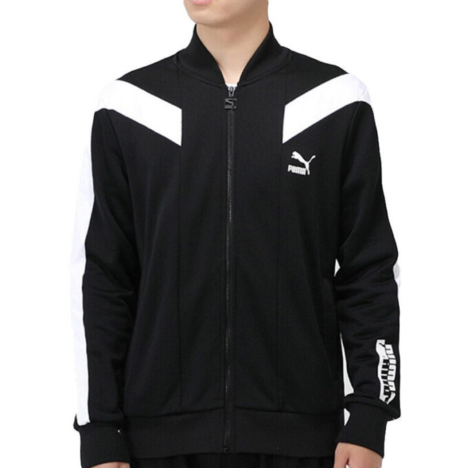 Iconic T7 Track Jacket “Black White”