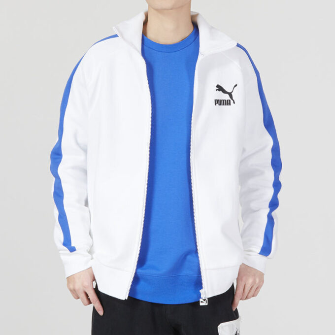Iconic T7 Track Jacket “White”