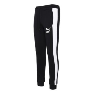 Iconic T7 Track Pants “Black White”