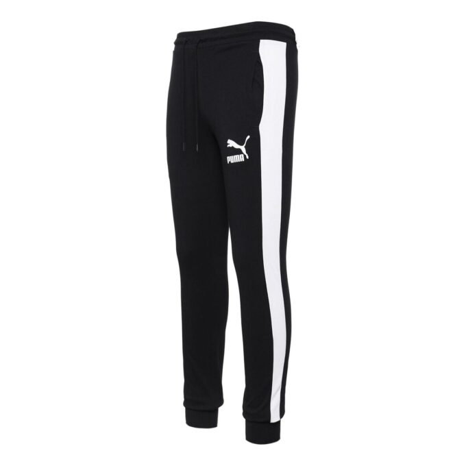 Iconic T7 Track Pants “Black White”