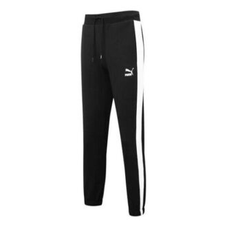 Iconic T7 Track Pants “Black White”