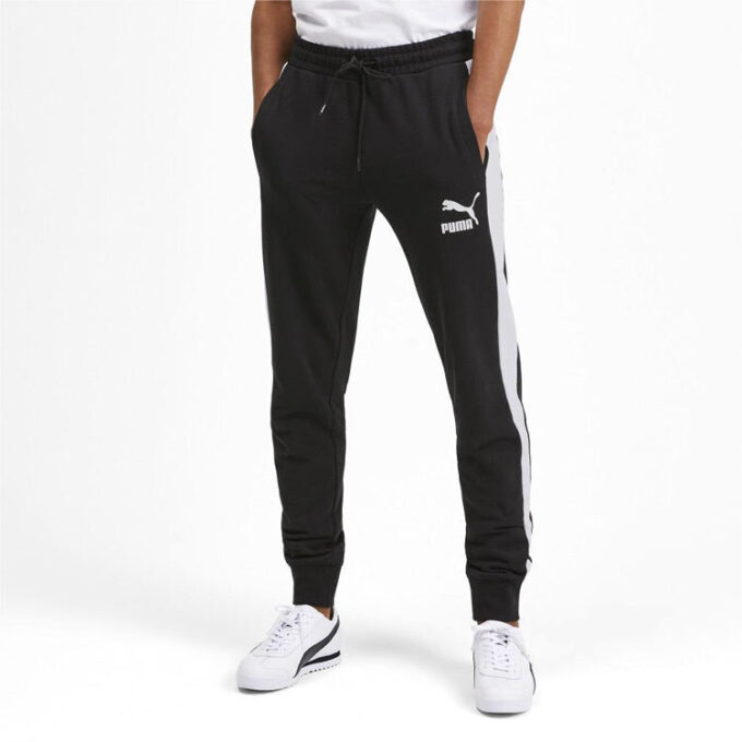 Iconic T7 Track Pants “Black White”