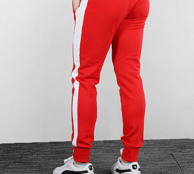 Iconic T7 Track Pants “Red White”