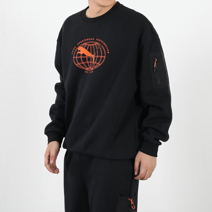 Interstellar Padded Gilet Sweatshirt Black