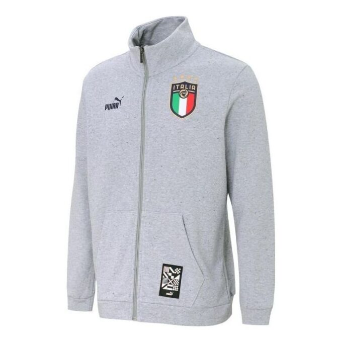 Italy FIGC PUMA Ftbl Culture Jacket “Grey”