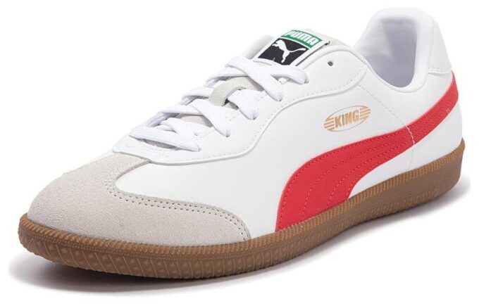 KING 21 IT Football Boots “White Red Brown”