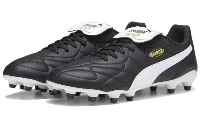 King TOP FG Football Boots “Black White”