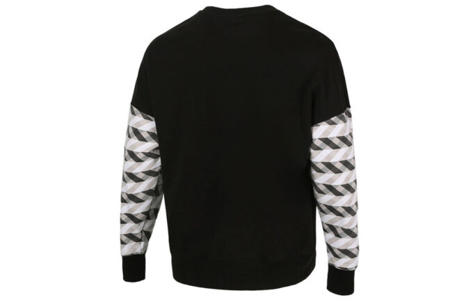 Kontrast Crew Neck Sweater “Black White”