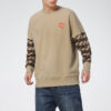 Kontrast Crew Neck Sweater “Brown Black Red”