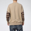 Kontrast Crew Neck Sweater “Brown Black Red”