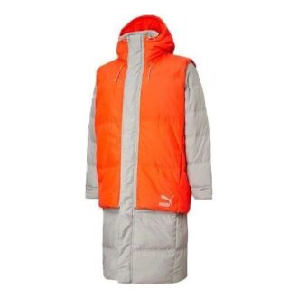 Layer Down Jacket “Grey Orange”