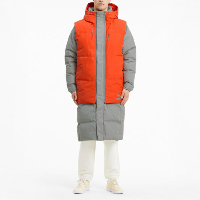 Layer Down Jacket “Grey Orange”