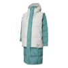 Layer Down Jacket “Teal White”