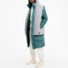 Layer Down Jacket “Teal White”