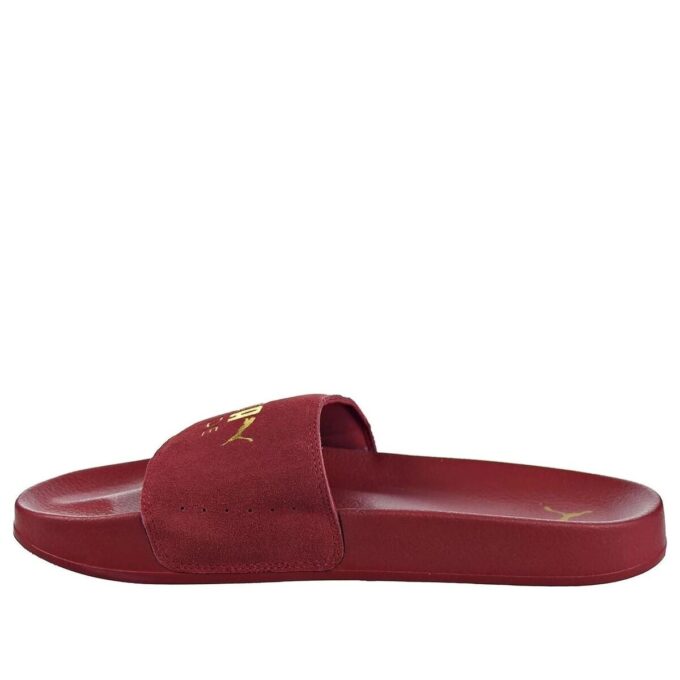 Leadcat 2.0 Suede Slides “Red Gold”