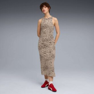 Leopard Luxe Women Animal Print Slim Dress