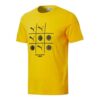 Letter Logo Printed Cotton Short Sleeve Yellow