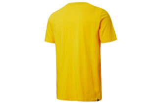 Letter Logo Printed Cotton Short Sleeve Yellow