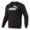 Letter Print Fleece Pullover Sweatshirt “Black White”