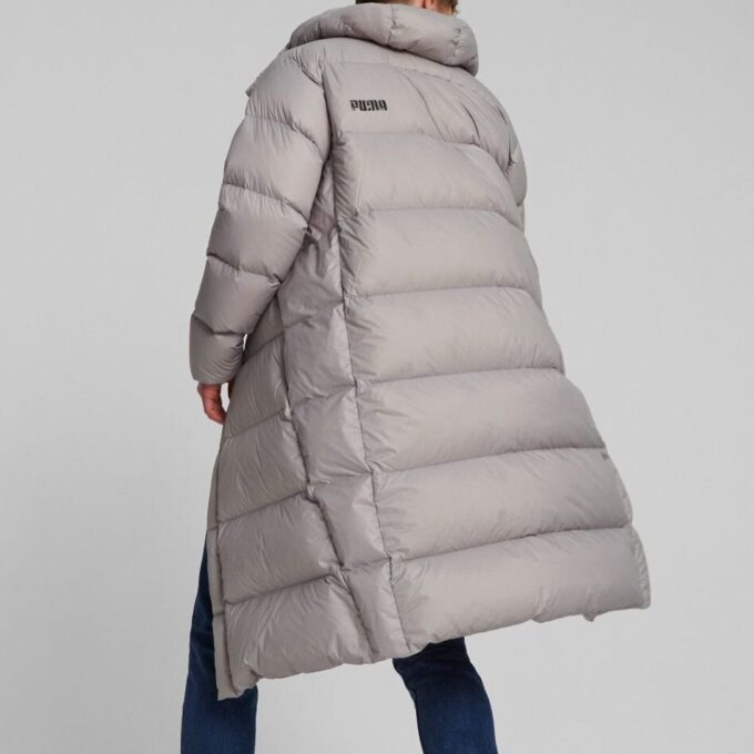 Lightweight Hooded Down Coat “Grey”