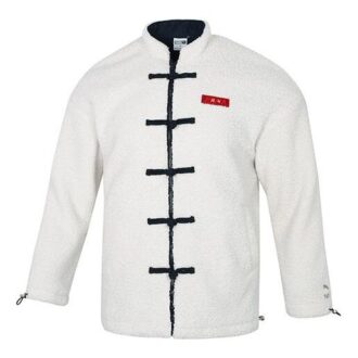 limited CNY Yott Stand Collar logo Jacket White