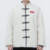 limited CNY Yott Stand Collar logo Jacket White