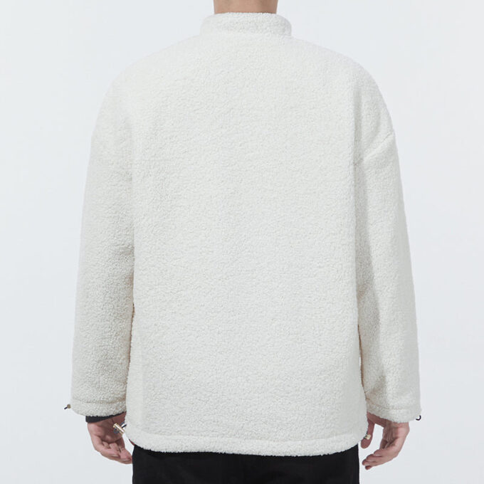 limited CNY Yott Stand Collar logo Jacket White