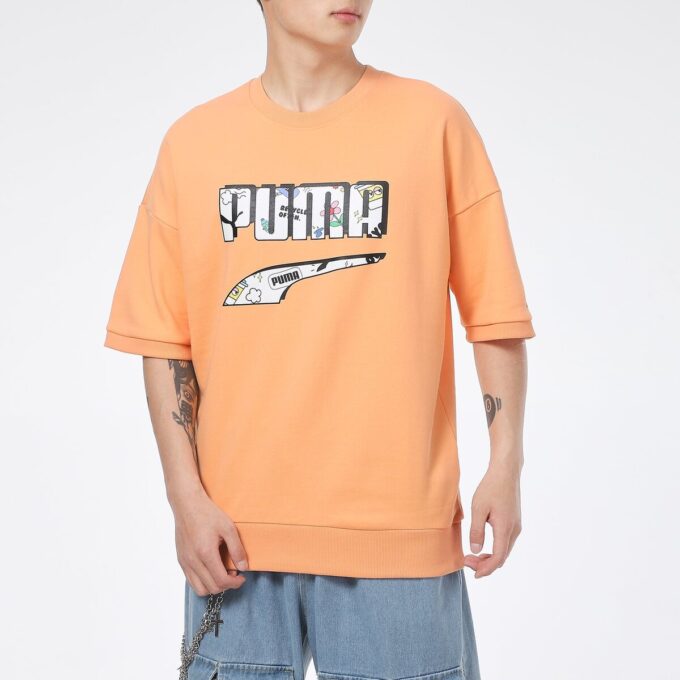 Logo Essentials T-Shirt “Orange White”