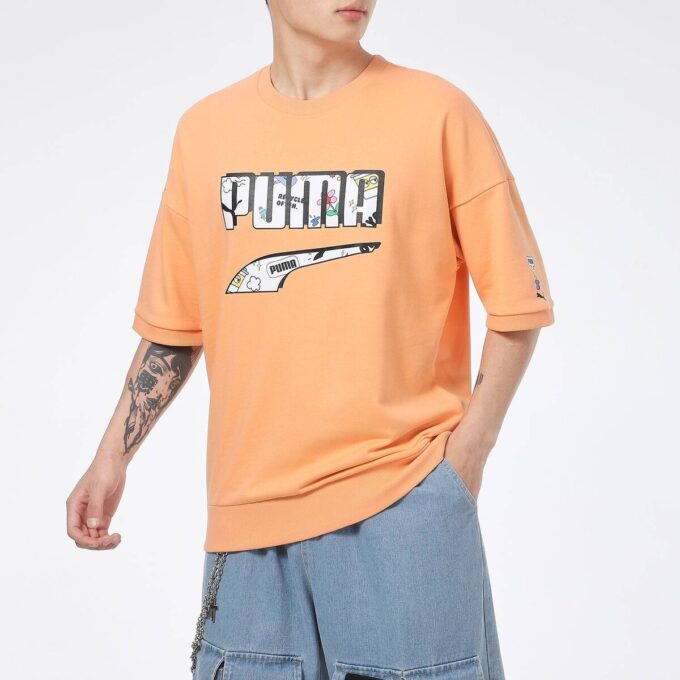 Logo Essentials T-Shirt “Orange White”