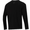 Logo Print Training Sports Breathable Round Neck Long sleeve T Shirt Men s Black
