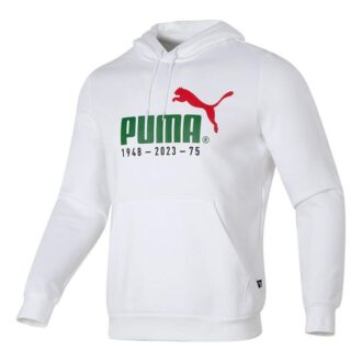 Logo Printed Casual Hoodie “White Green Red”