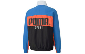 Logo Printing Contrasting Colors Jacket Blue
