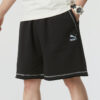 Logo Shorts “Black with White Stitching”