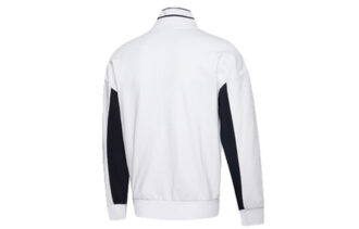 Logo Sleeve Track Jacket “White Black”