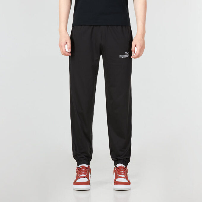 Logo Straight Fit Trackpants “Black”