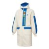 Long Fleece Jacket “White Blue”