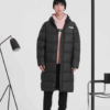 Long Oversized Down Coat “Black White”
