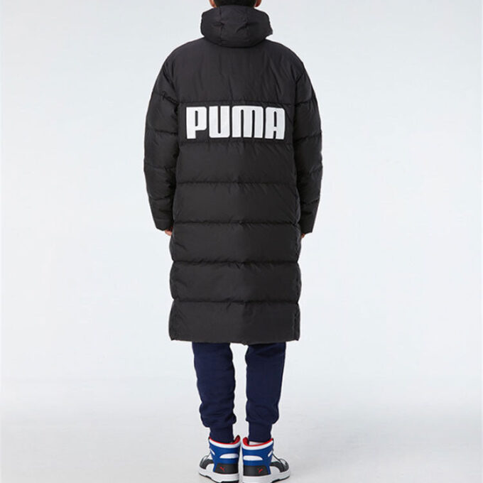 Long Oversized Down Jacket “Black White”