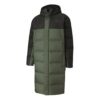 Long Oversized Down Jacket “Green Black”