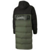 Long Oversized Down Jacket “Green Black”