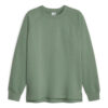 Loose-Fit Sports Pullover Sweatshirt “Green”