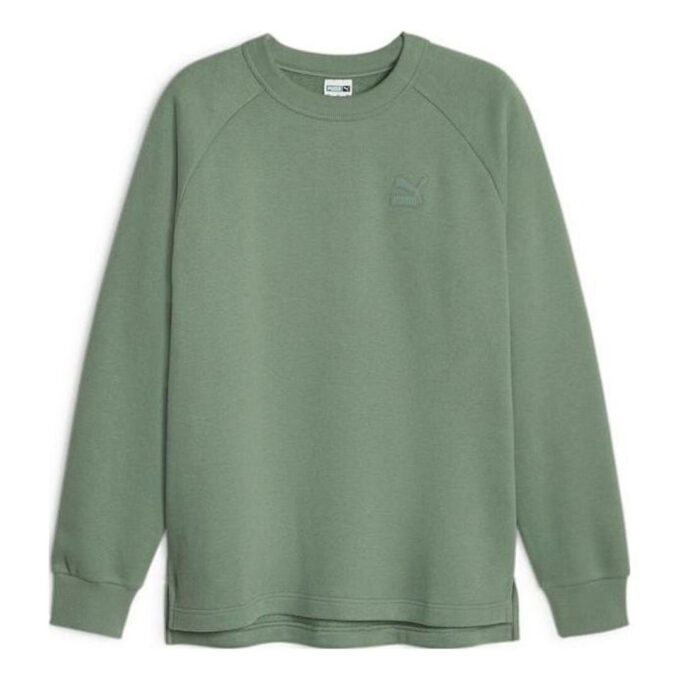 Loose-Fit Sports Pullover Sweatshirt “Green”