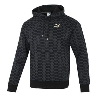 Luxe Aop Full Print Logo Knit Black