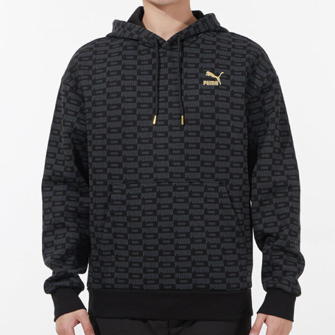 Luxe Aop Full Print Logo Knit Black