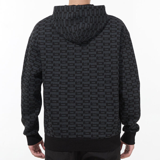 Luxe Aop Full Print Logo Knit Black