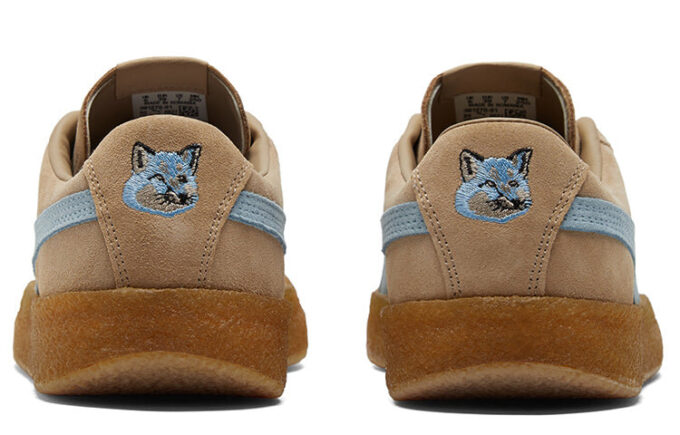 Maison Kitsune x Suede Crepe “Travertine Chambray Blue”