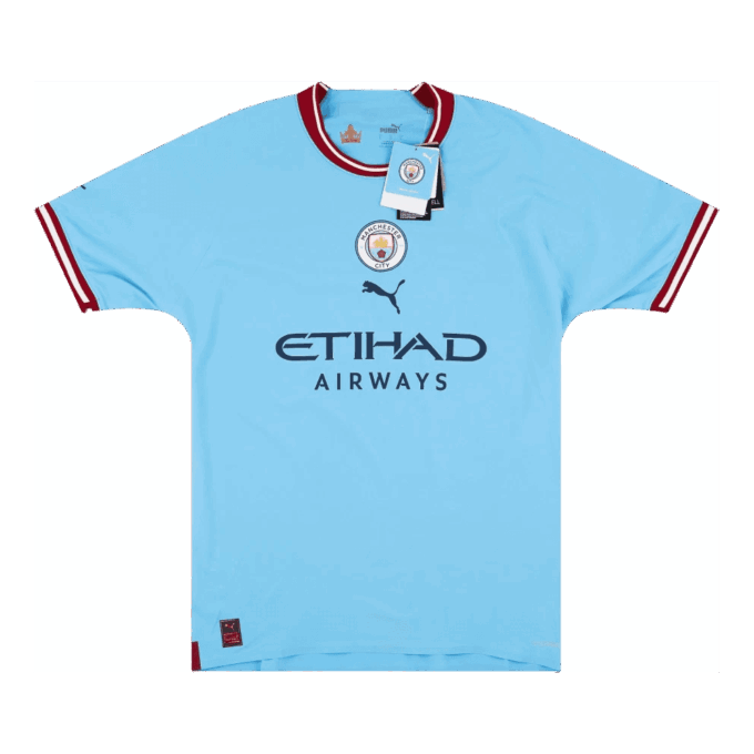 Manchester City 22/23 Player Issue Home Jersey “Blue”